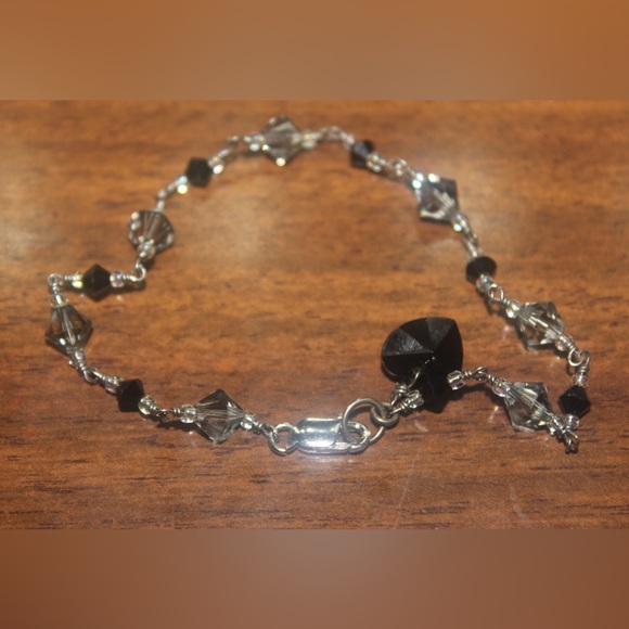 Sterling silver 925 crystal beaded bracelet - Picture 5 of 5